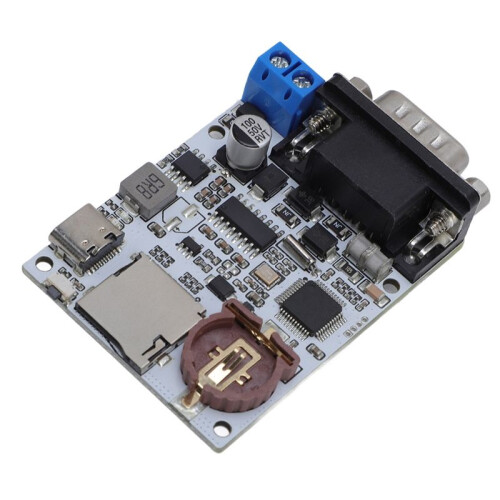 Serial Data Logger Recorder Timestamp TXT File Archive Type C with 2 LED Indicator 232 to Small Memory Card Module 1