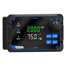 5-24V Dual Signal Generator Square Pulse Wave Frequency Meter 1Hz-150kHz Output PWM150 for Electrician Tool