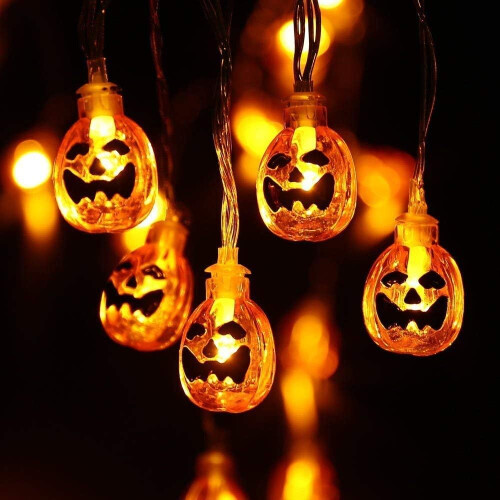 Μαγευτική διακόσμηση για το Halloween, ανθεκτικά και ασφαλή φωτάκια με μπαταρία,