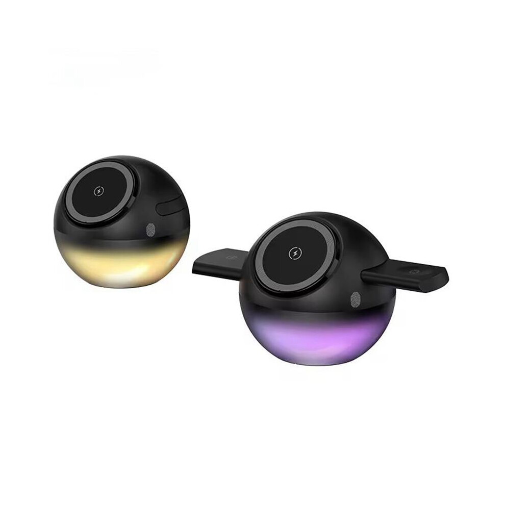Desktop 3 In 1 Magnetic Wireless Charger With Led Fast Charging Station For Cell Phone Watch Earphone Light 4713277648139