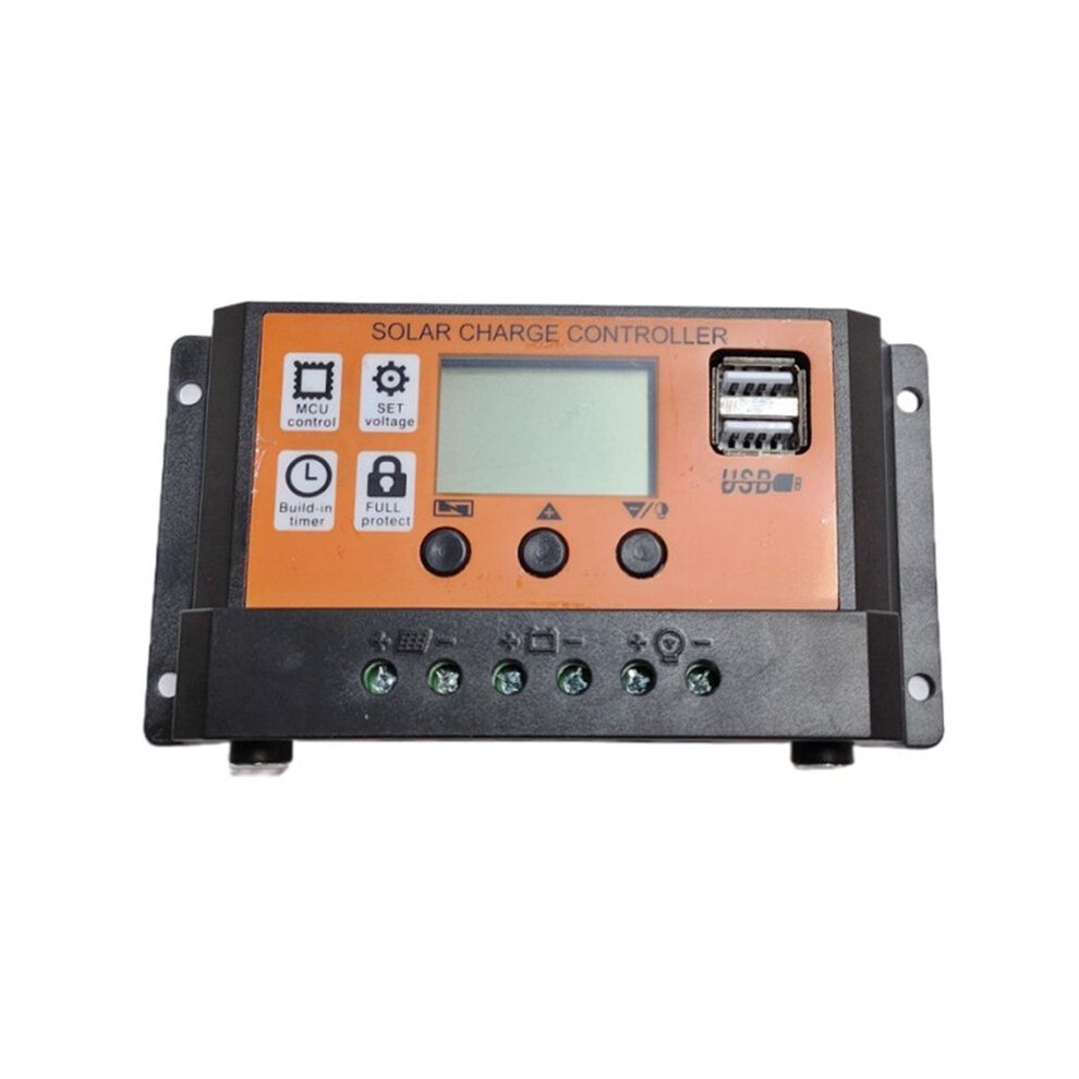 Solar Controller With Hole 12V 11.1V 30A Lcd Photovoltaic Charging Controller Usb Charging Controller 6132295044576