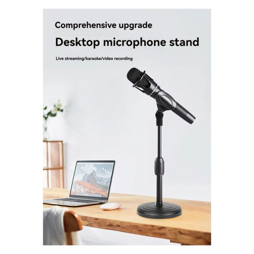 Microphone Stand Desktop Adjustable Lifting Mic Holder Portable Table Bracket Shockproof Mic Stand for Live Bracket 1