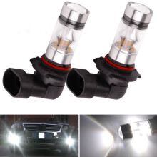 2x 9005 HB3 6000K 100W 2323 LED Projector Fog Driv