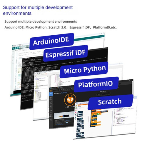 Placa de Desenvolvimento de Inteligência Artificial ESP32-S3 Ai 2,8 Polegadas LCD WiFi  TFT Módulo Tela Sensível Ao Toque para Xiaozhi 2