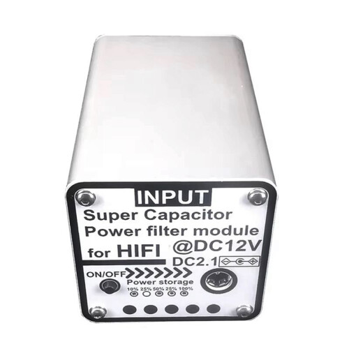 12V3F Version Power Filter DC2.1 Input Output Suitable for HiFi Audio Video Equipment Amp Amplifier