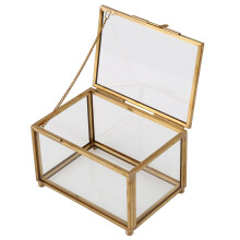 Geometrische Glas Stil Schmuck Schatulle Tisch Container Für Die Anzeige Von Schmuck Andenken Haus Dekoration Pflanzen Container Schmuck Lagerung