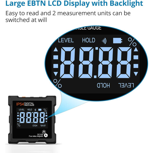 Revolutionary Digital Protractor, Rechargeable Level Box with LED Display for Durable ABS Plastic 2