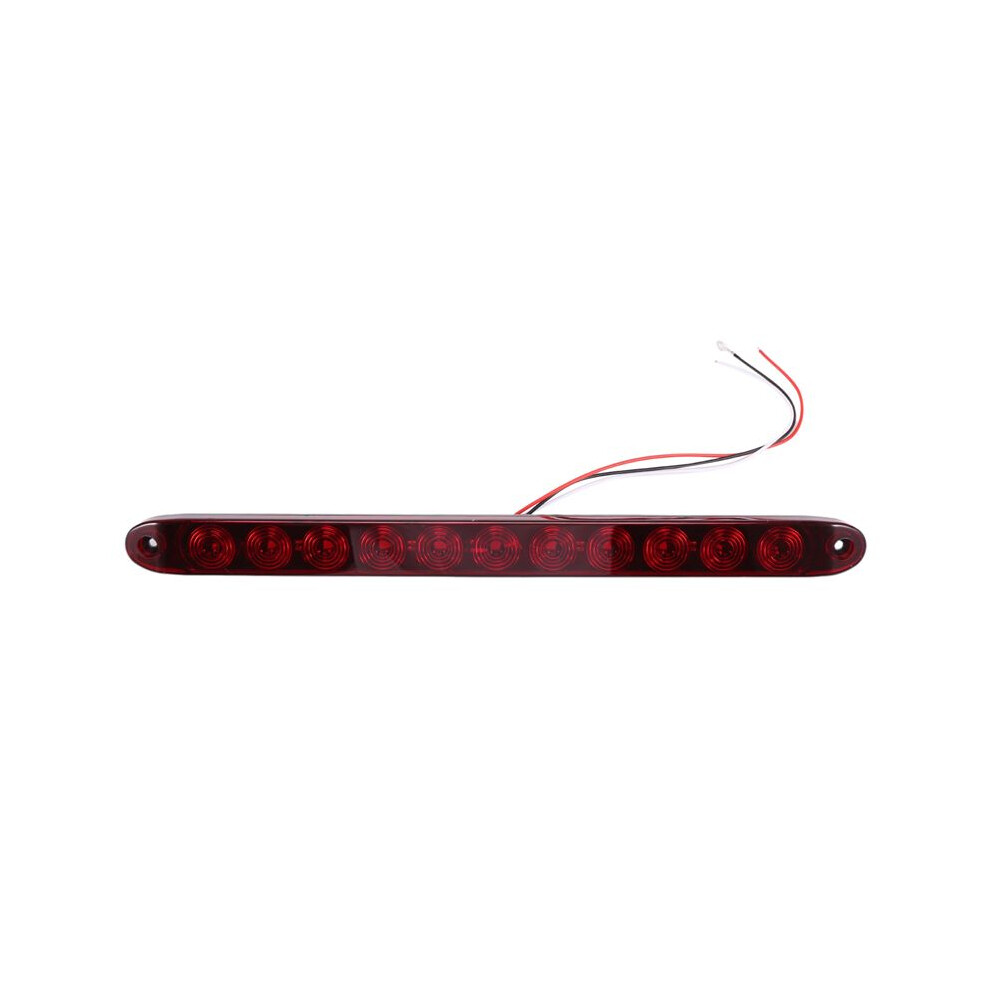 1Pcs 15 Inch 11 Led Bar Stop Turn Tail 3Rd Brake Truck Trailer Identification Id Bar Waterproof Red/Light 6032740211983