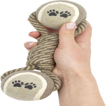 Natürliches Seilspielzeug für Hunde zum Zerrspiel, ungiftige Materialien fördern die Zahngesundheit, umweltfreundliches Design aus Hanf und