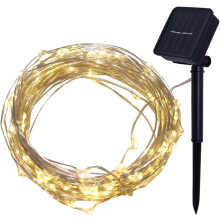 Solar lichtslingers, waterdicht ontwerp met meerdere lichtstanden, energiezuinige buitendecoratie voor terras, tuin en slaapkamer, koel wit, warm