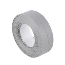 Waterproof Self Adhesive Sealing Strip 22mm x 3.2M Grey for Kitchen Sink Basin and Bathtub