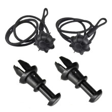 Trunk Cargo Shelf Cord Clips for Audi A3 A4 Q5 Q2 Q3 Secure Luggage Support 2 Cords 2 Clips