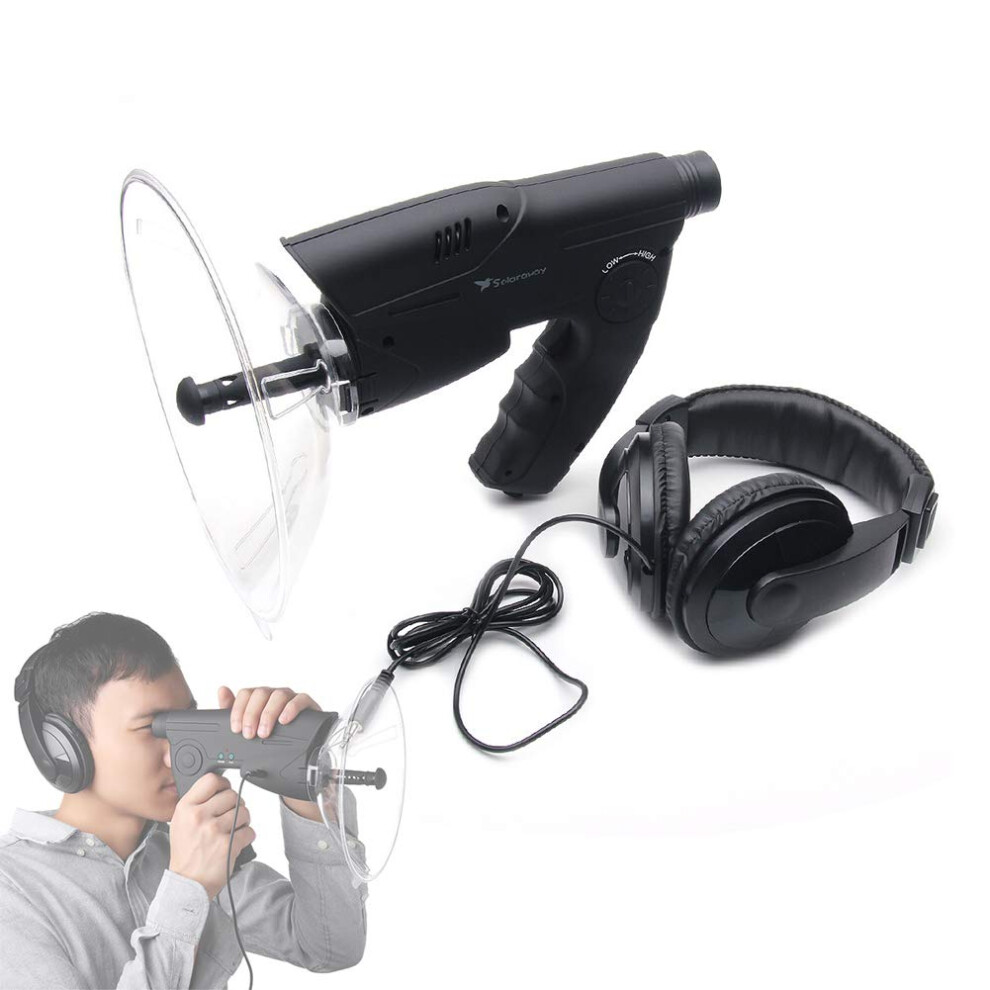 Directional Microphone/Parabolic Listening Device, Range 300 Feet, 8X Magnification 9426802403558