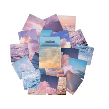 46Pcs Sky Pattern Self Adhesive DIY Stickers for Scrapbook & Photos