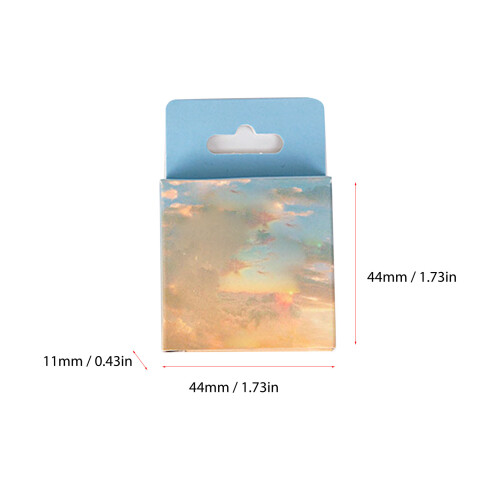 46Pcs Sky Pattern Self Adhesive DIY Stickers for Scrapbook & Photos 1