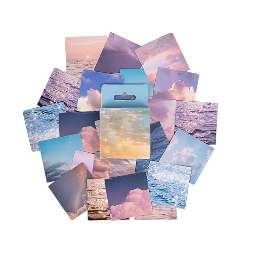 46Pcs Sky Pattern Self Adhesive DIY Stickers for Scrapbook & Photos 2