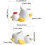 Ceramic Egg Holder Handmade Porcelain Stand with Stable Base Easy Clean for Kitchen and Breakfast 4
