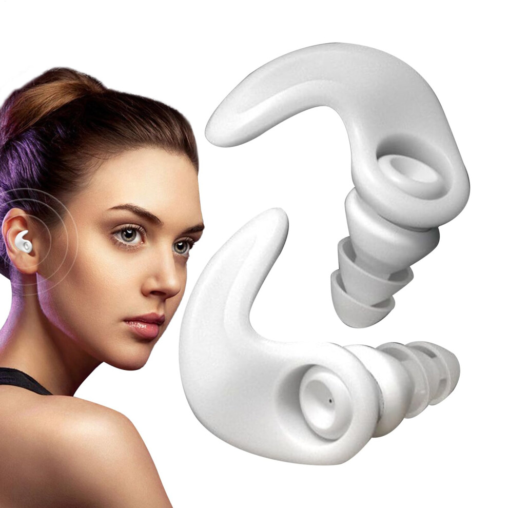 Earplugs for Sleep  NoiseReducing, UltraComfy, Reusable, Deep Focus  White 1Pack