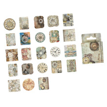 46 Stück Vintage-Uhr Tagebuch-Aufkleber Selbstklebende Sticker für Notizbücher