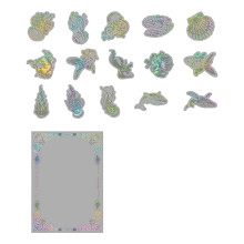 45 Stück Meeres-Themen Journal Sticker PET Papier Dekoration – Leicht, Niedliches Design