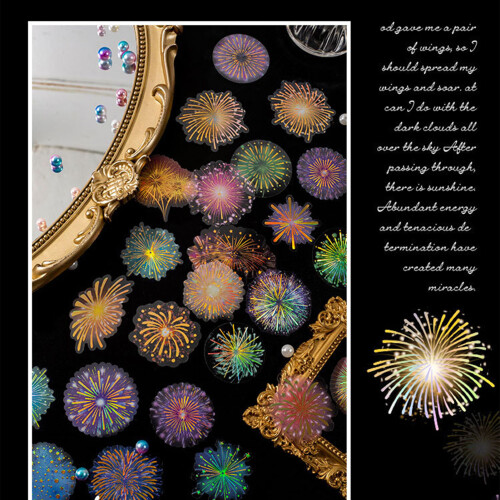 Innovative Fireworks Stickers 20 Sheets for Scrapbooking & Journals 1
