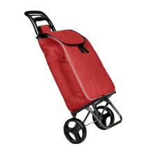 Portable Shopping Cart, Foldable Luggage Cart, Removable Washable, Large Capacity, Blue2