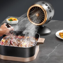 USB Rechargeable Desktop Range Hood with Speed Oil Removal for Indoor BBQ and Hot Pot