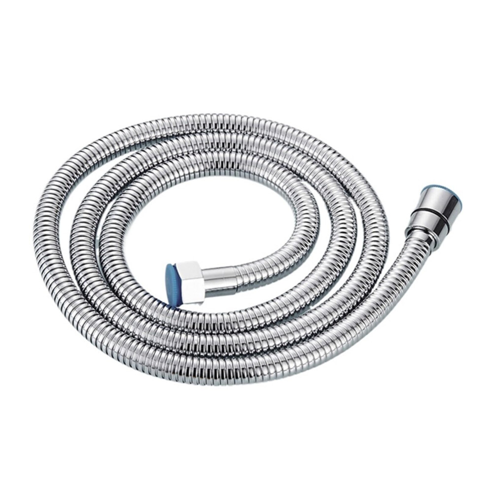 Neu 5 Color Bathroom Shower Hose Sanitary Flexible Antique Brass Chrome For Bathroom Accessories Water Hose Tools G1/2' (Silver) 9382693578853