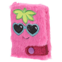 Plush Book Notebooks, Cartoon Diary Notebooks for Girls, Small Notebook, Scrapbook, Cute Mini Notebook, Mini Notebooks, Rosy Plush Mini Notebook