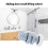 8Pcs Multipurpose 20mm Shower Door Rollers Plastic-White 6