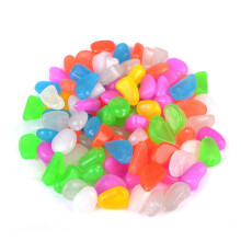 100 Pieces Glow Aquarium Glow S Lighting S Fish Tank S Cobblestone Pebbles for Fish Tank
