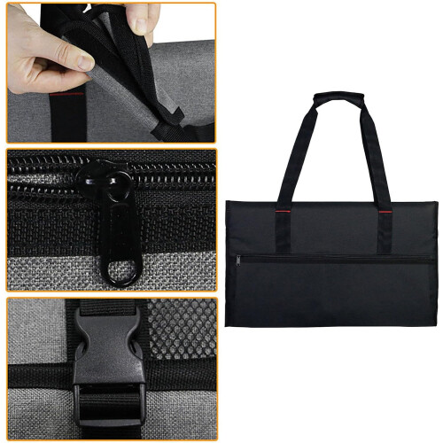 Monitor berries case: tearresistant 600D polyester, soft flannel lining, black 2