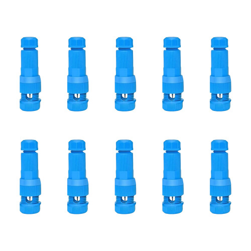 10 Stück Schnelldurchdringungsstecker-Blau