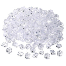 5x7mm White Stone Decoration for Aquariums Artificial Crystal Stones for Fish Tank and Flower Pot Design Transparent Ca