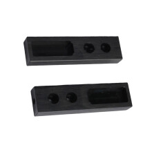 Paire de tringles de placard supportant une capacité de-Noir