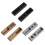 2Pieces Multipurpose Wardrobe Rail Flanges for Organized-Black 2