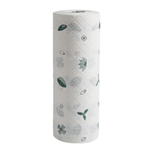 Reusable Paper Towel Roll, Wet Dry Dual Use, Lint-Free Kitchen Towel Made from Natural Wood Pulp and PP Materials, Super Water Oil Absorbent Cleaning