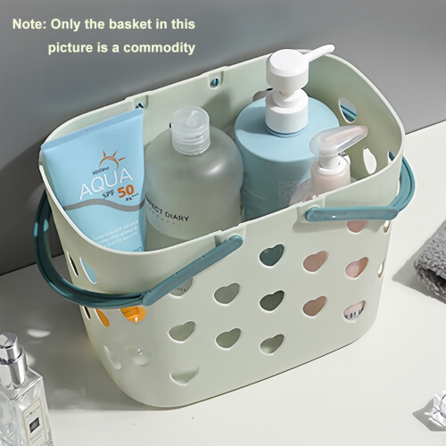 Toiletry Bag Basket with Ventilated Sides, Hollow Design Storage Container, Stackable Design for Efficient Storage, Rust Proof and Durable Plastic Mat 2