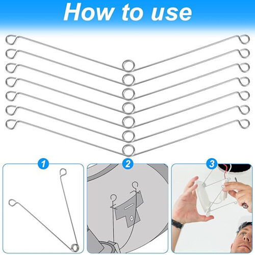 20Pcs Replacement Spring Clip for Bathroom and Living Room Light 1