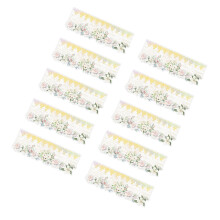 Schöne Tag PET-Aufklebersheets 10er-Pack Spitze Blumen Romantische Dekoration