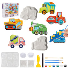 Cars Plaster Casting Set, 6 Patterns Craft Set, Gift for Boys