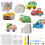 Cars Plaster Casting Set, 6 Patterns Craft Set, Gift for Boys 1