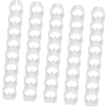 40Pcs Chair Foot Floor Tubing Caps Cover Glides-25mm white