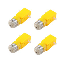 4 Stuks Intelligente Auto Robot Speelgoed Motor 3V Dubbele As