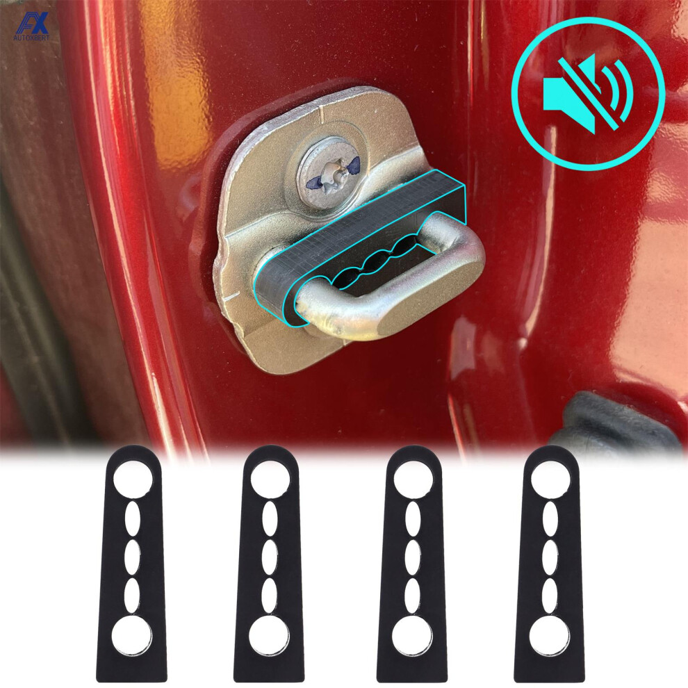 Car Door Lock Sound Deadener Damper Buffer For Nissan Qashqai X-Trail Tiida Juke Rogue Note Rattling Screaks Soundproofing Seal 6935161461138