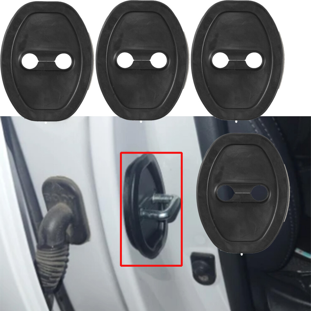 4Pcs Universal Car Door Mute Damping Cushion Silicone Door Lock Buckle Car Door Anti-Collision Protective Cover Shock Absorber 6935161471564