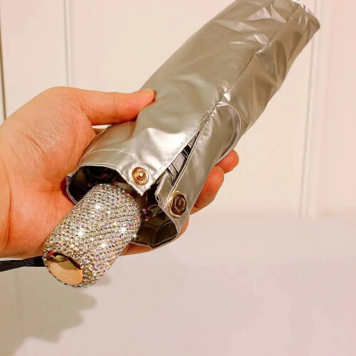 Φορητή ομπρέλα σκίασης Bling Diamond 3 φορές προστασία από την υπεριώδη ακτ 2