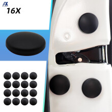 16Pcs Black Universal Autotürschloss Schraubenschutz Aufkleber Abdeckung Schrauben Kappe Rostschutzzubehör Innenausstattung Gestaltung