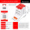 Boîte de jonction de rail DIN compacte Connecteur de rail DIN Boîte de distribution électrique 69.2 45.9 29.5mm 29.5mm Conception compacte 2