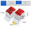 Boîte de jonction de rail DIN compacte Connecteur de rail DIN Boîte de distribution électrique 69.2 45.9 29.5mm 29.5mm Conception compacte 6